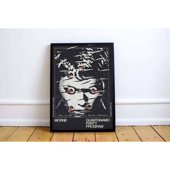 Morne Guantanamo Party Program Metal Hardcore Gig Print, Unframed Paper Poster 8x10in