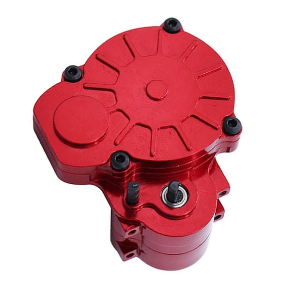 Mornei 1/24 Scale Gearbox with Gear RC Model Vehicle Parts Double Speed Sturdy Complete Red
