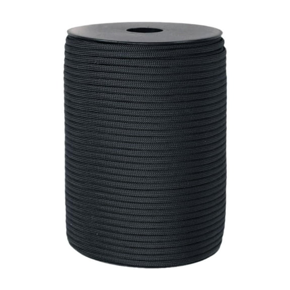 Mornei 100M Parachute Cord Multifunctional Lanyard guyline Tent Rope Tarp Tent Rope for Black
