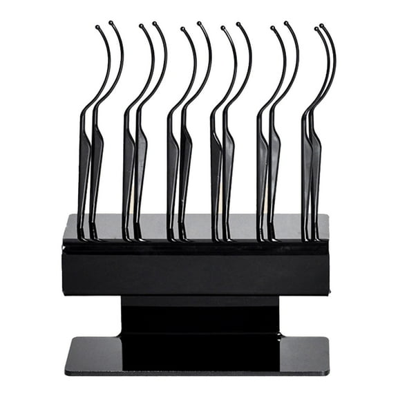 Mornei 12Pcs Eyelash Display Stick Eyelash Extension Sticks Grafting Tool, Multipurpose black