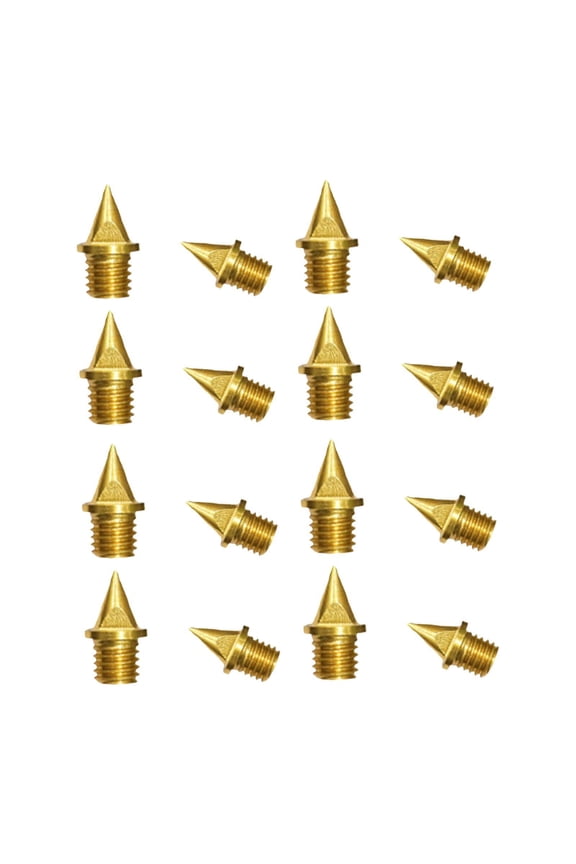 16Pcs Track and Field Running Spikes Track Shoe Spikes Sturdy Lightweight Adults Gold
