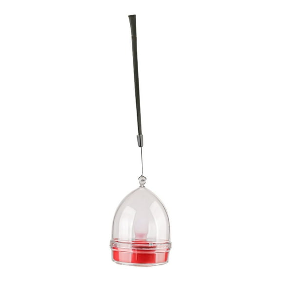 Mornei 2 Pieces Solar Powered Candle Light Outdoor Garden Lamp Holiday LED Simulation Round Red Lighting