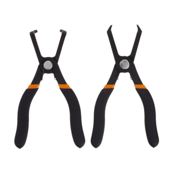 Mornei 2x Push Pin Pliers Set Automobile Tools Ergonomic Handle High Performance Easily Black
