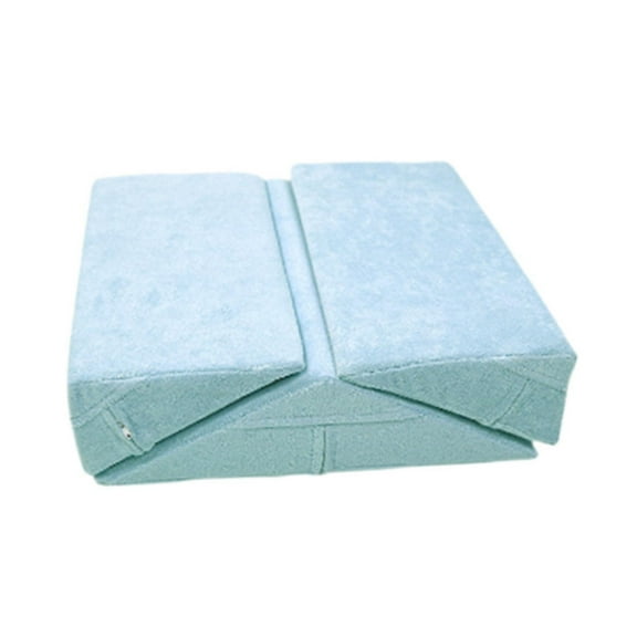 Mornei 3 Pieces Positioning Pillow for Elderly Elderly Turning Device Angled Bed Pillow Blue