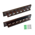 Mornei 6 Pool Cue Wall Rack Cue Rest Pool Stick Holder for Clubhouse