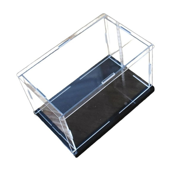 Mornei Action Figure Display Case Crafts Dustproof Stackable Countertop Acrylic Display