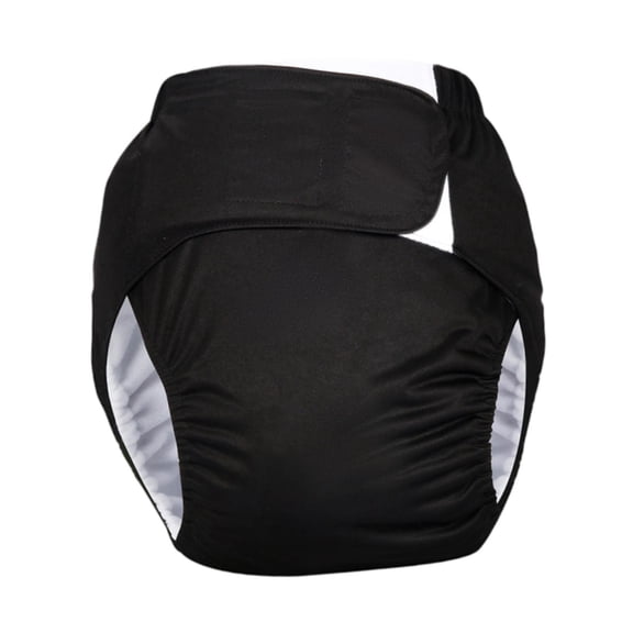 Mornei Adjustable Adult Diaper, Breathable, Suitable for Waist 21-32 Inches, TPU Layer, Black