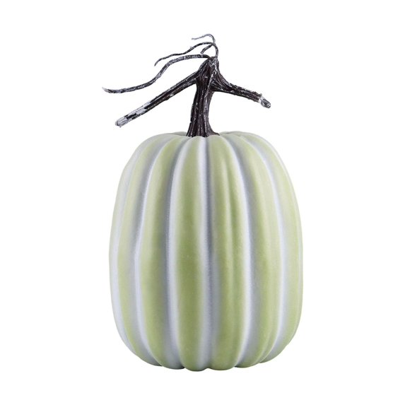 Mornei Artificial Pumpkin Crafts Decorative Pumpkin for Autumn Thanksgiving Kitchen Green