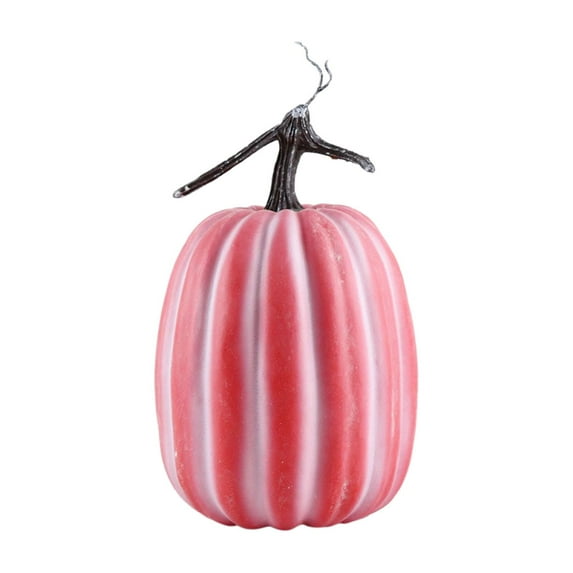 Mornei Artificial Pumpkin Crafts Decorative Pumpkin for Autumn Thanksgiving Kitchen Red