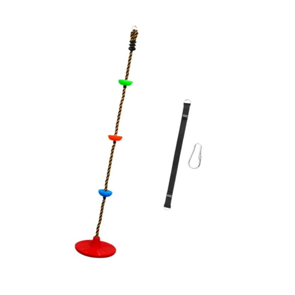 Mornei Children's Climbing Rope Disc Hanging Seat Set 1.6M Long Heavy Duty Accessories