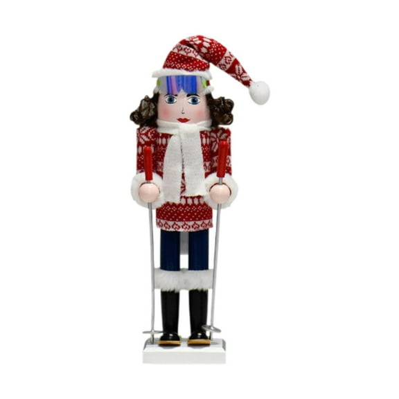 Mornei Christmas Nutcracker Figure Nutcracker Figurine Christmas Decoration Photo Props Girl