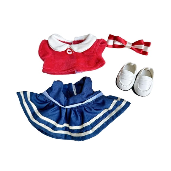 Mornei Clothes for Dolls, Clothes for Stuffed Animals, Accessories for Dolls for 10-15 Cm Dolls, Photo Props, Doll T-shirt And Dress Dress Set Shoes