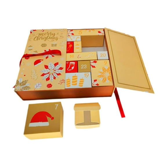 Mornei Empty Christmas Calendar Box,Treasure Box,Lovely,Christmas Cardboard Number Box