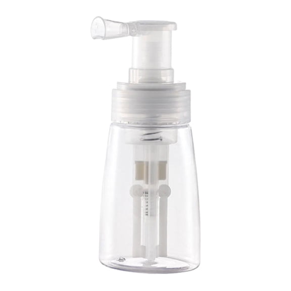 Mornei Empty Refillable Powder Spray Bottle Dispenser Barber Powder Spray Bottle Powder Clear A