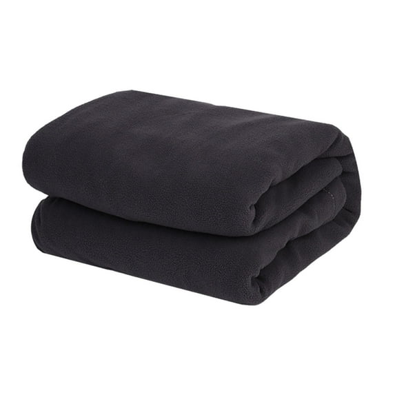 Mornei Fleece Sleeping Bag Liner Single Sleeping Bag Zippered Lightweight Camping Dark Gray