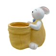 thumbnail image 1 of Mornei Flower Pot Garden Figurine Container Decoration Sculpture Planter Pot for Living Yellow, 1 of 9