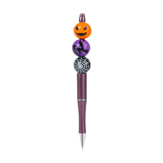 Mornei Halloween Ballpoint Pen Beadable Pen Lightweight Office Supplies 0.5mm Practical