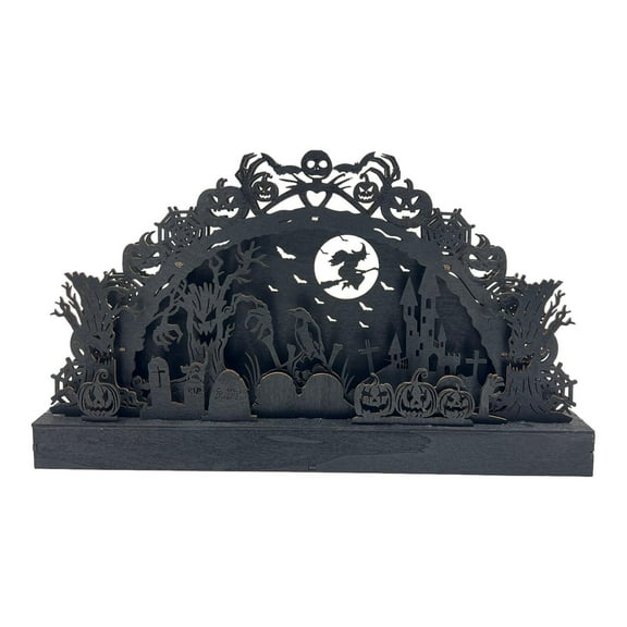 Mornei Halloween Centerpiece Table Decoration, Light Up Sketch, Table Decorations A
