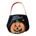 thumbnail image 1 of Mornei Halloween Trick or Treat Bag Kids Gifts Bag Multipurpose Halloween Candy Basket Single Pumpkin, 1 of 9