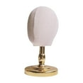 thumbnail image 1 of Mornei Head Model Hats Stand Holder with Base Mannequin Head Model Beginner Stylist gold base, 1 of 9