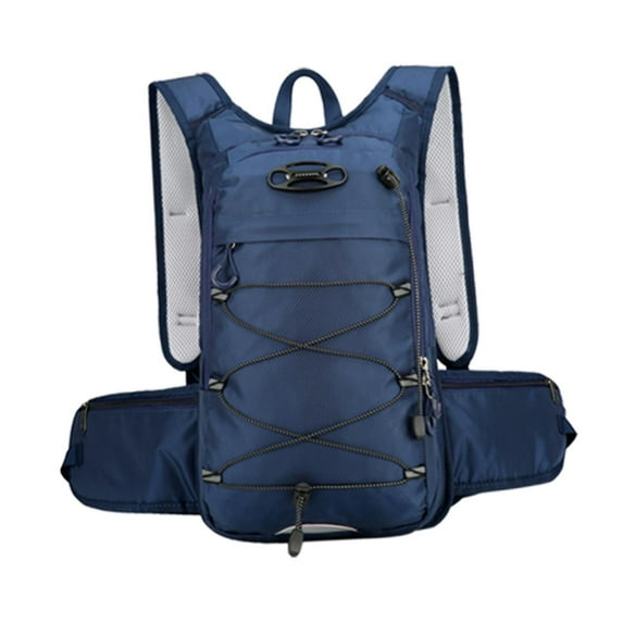 Mornei Hiking Backpack Camping Daypack Decorative Nylon Carrying Bag Breathable Outdoor navy