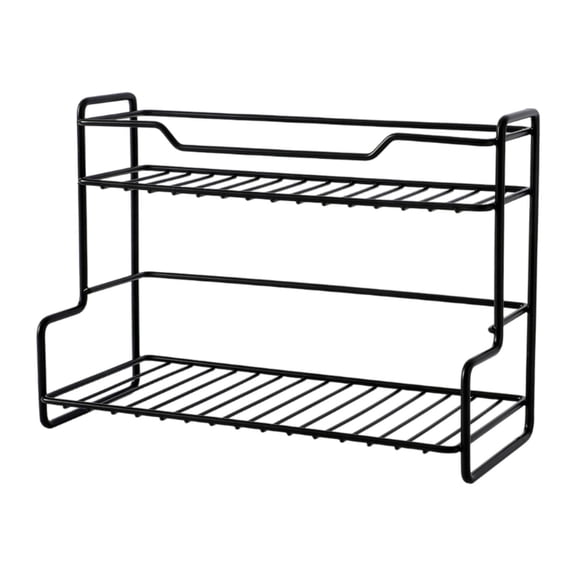 Mornei Home Storage Rack Bathroom Vanity Organizer Freestanding Practical Multifunction Black
