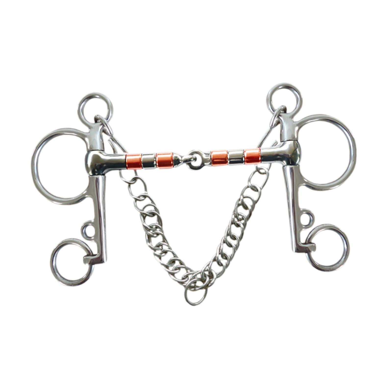 Mornei Horse Bit Snaffle Bit for Horse Training Outdoor Horse Accessories Horse Chewing 135mm