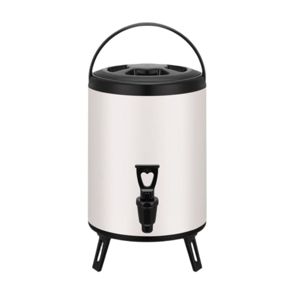Mornei Hot and Cold Beverage Dispenser Milk Pail 304 Stainless Steel Keep Drinks Hot or 6L