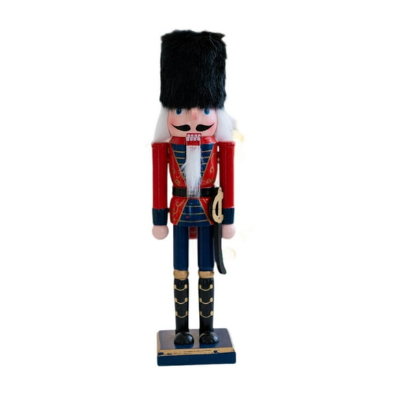 Mornei Nutcracker Figurine Christmas Decorations Traditional Table Centerpiece Ornament D