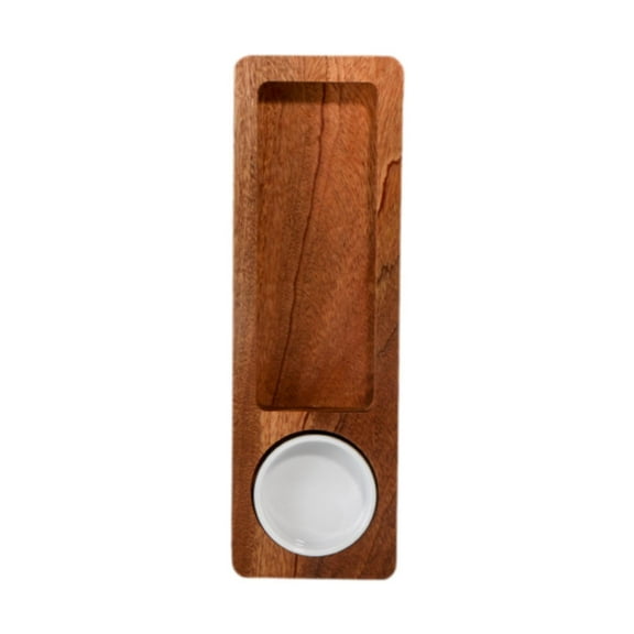 Mornei Snack Tray Cheese Board with Round Bowl Stable Steak Rectangular Platter Western