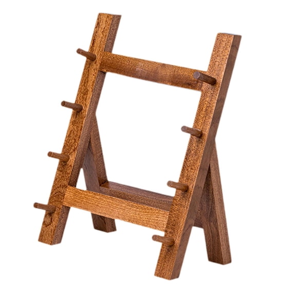 Mornei Storage Rack Display Case Organizer Rack for Dining Table Home Brown 4 Layers