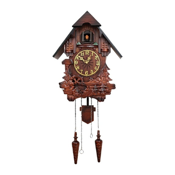 Mornei Wall Cuckoo Clock Decoration Gift Antique Decorative Vintage Pendulum Clock Wall A
