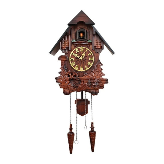 Mornei Wall Cuckoo Clock Decoration Gift Antique Decorative Vintage Pendulum Clock Wall B
