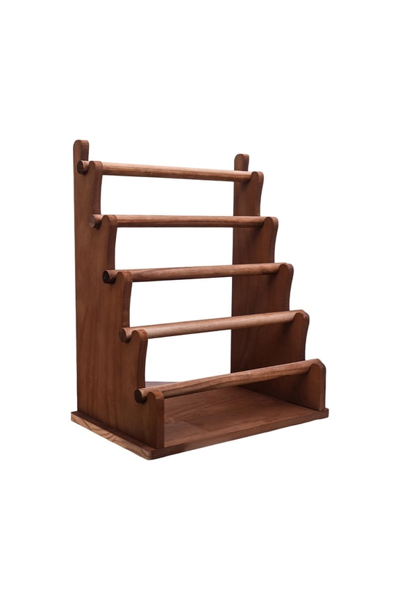 Wood Bangle Bracelet Holder Gift Necklace Stand for Live Broadcast Home Shop 5 Tier