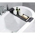 thumbnail image 1 of Mornenjoy Bath Tray for Tub,Bathtub Caddy Tray, Expandable Bath Tub Table Tray Bathtub Shelf Caddy Tray Bath Stand Kitchen Shelf Bathroom Bath Board Organizer Trays for Wine Book Bath Products (Grey), 1 of 7