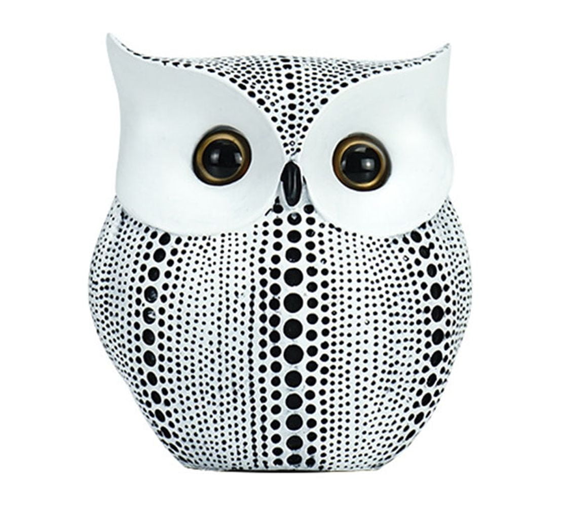 Mornenjoy Owl Statue Decor Resin Owl Figurines for Home Decor Living