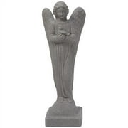 Morning Angel Statue   Natural Granite Appearance   Made of Resin   Lightweight   29  Height