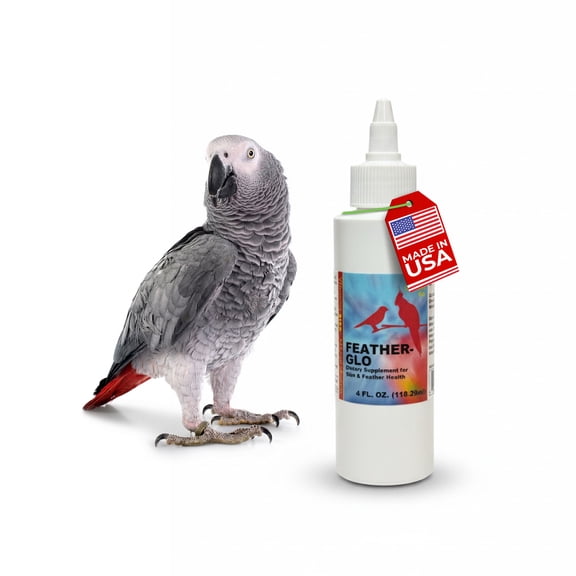 Morning Bird Feather Glo Bird Supplement with Palm Oil, 4 fl oz