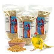 Morning Bird Golden German Millet 4.5 lbs (3-Pack, 1.5 lbs Each) – Bird Seed & Parakeet Food with Protein & Vitamin B – Easy-to-Digest Millet Seed, Natural Food & Daily Nutrition for All Type of Bird
