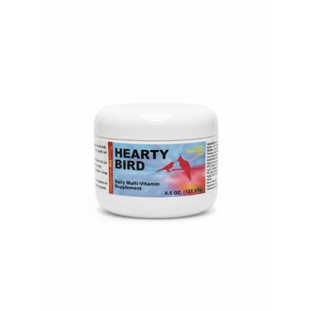 Morning Bird Hearty Bird 4.5 oz - Daily Multivitamin Powder for Birds – Energy Support with Immune System Booster & Wellness - Protein Supplement Mix with Nutrients for All Bird Types