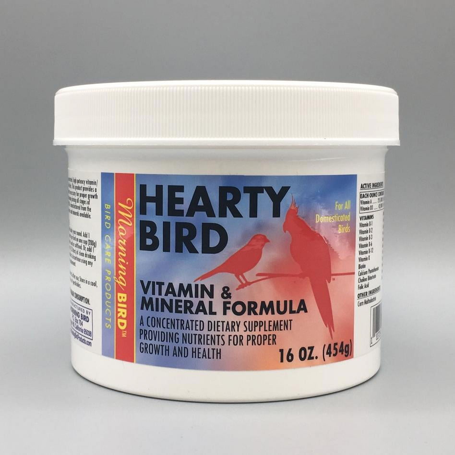 Morning Bird Hearty Bird Vitamin & Mineral Formula For Birds