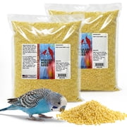 Morning Bird Hulled Millet 18 lbs 2-Pack, 9 lbs Each   Bird Food for Parakeets, Finches & Canaries   Easy-to-Digest Millet Seed for Daily Nuupplements for Birds, Ideal Bird Feed for All Bird Types,