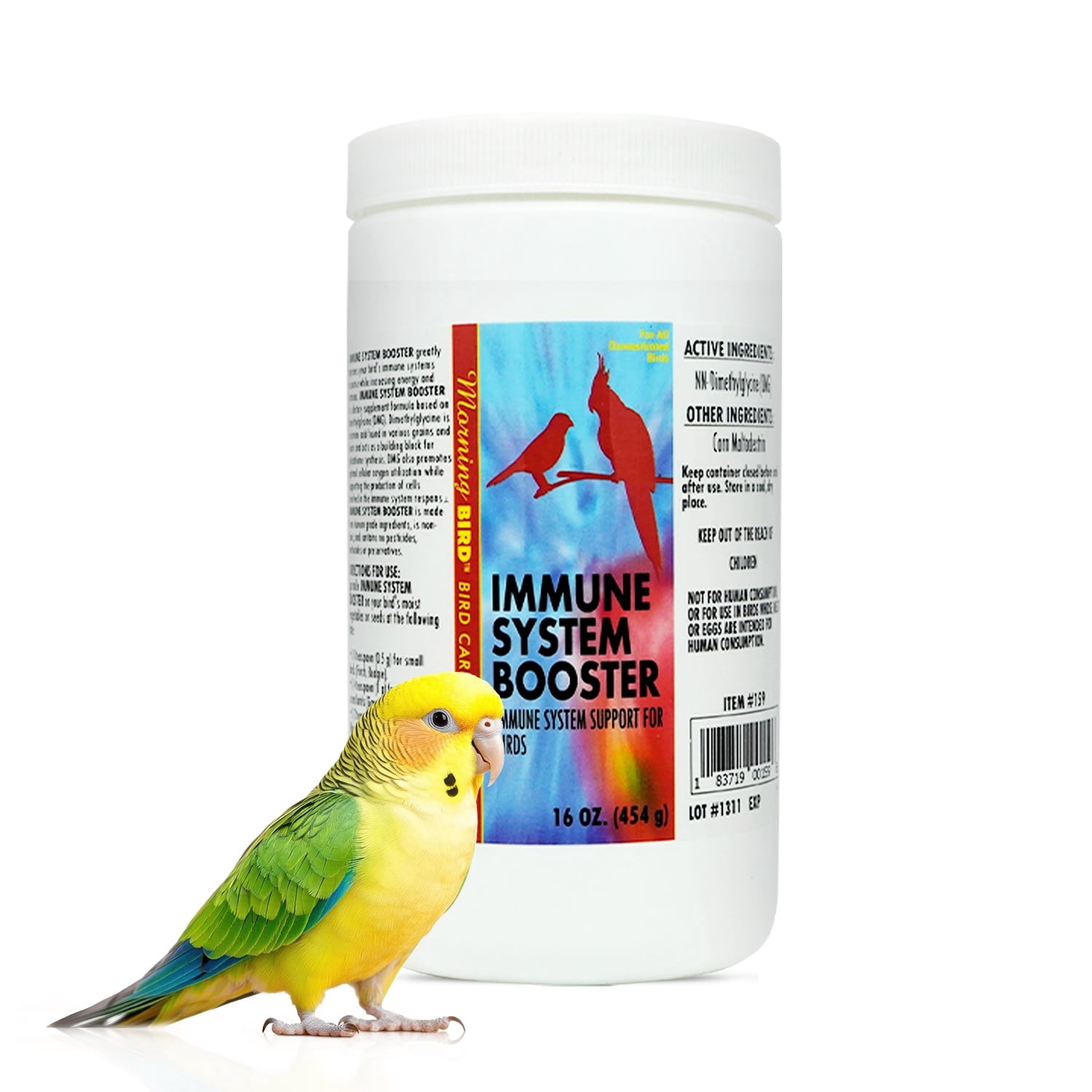 Morning Bird Immune System Booster 16 Oz - Energy Supplement for Birds ...