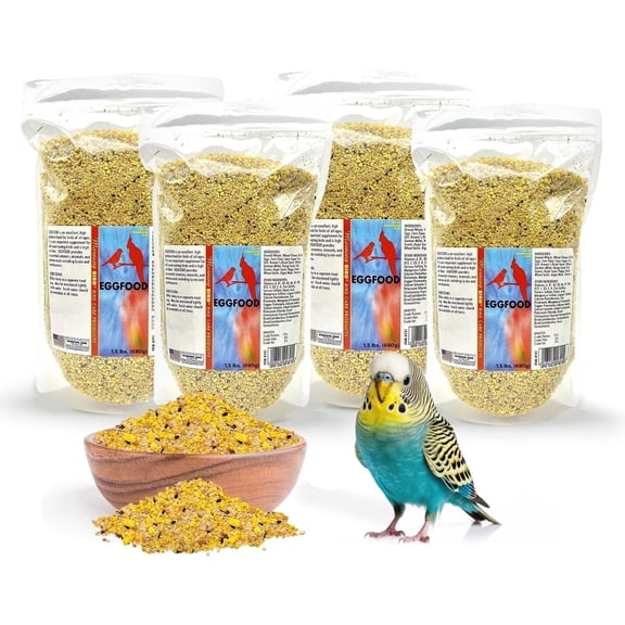 Morning Bird Miracle Meal 6 lbs (4 Pack 1.5 Each) – Soft Food for Birds with Vitamins & Supplements – Packed with Protein, Minerals & Amino Energy – Promotes Feathers, Breeding & Overall Wellness
