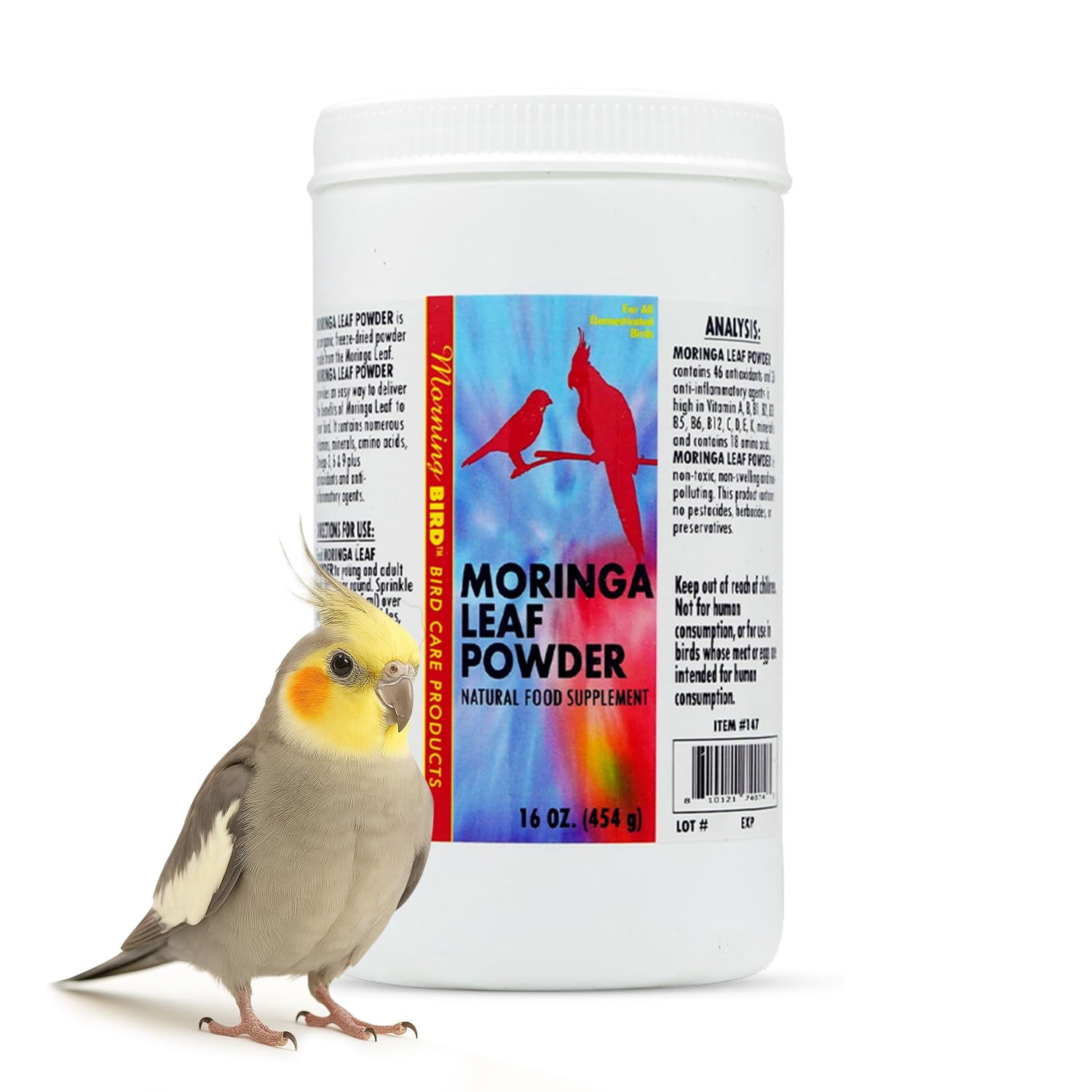 Morning Bird Moringa Leaf Powder for Birds, 16 oz - Walmart.com