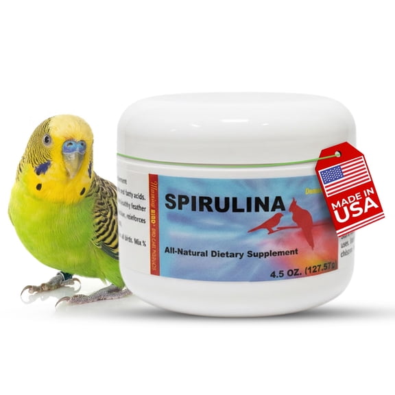 Morning Bird Spirulina Bird Food Natural Dried Algae 4.5 oz