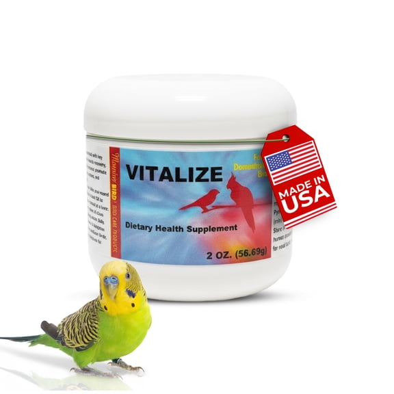 Morning Bird Vitalize for Birds 2 Oz – Stress Relief & Dehydration Supplement – Supports Hydration, Energy, Balance & Muscle Recovery – Easy Water-Soluble Supplement for All Bird Species.