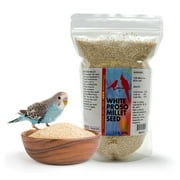 Morning Bird White Proso Millet Bird Seed Bag 1.5 lbs – Healthy & Nutritious Pet Bird Food is ideal for Seed Eating Birds - Parakeets, Finches, Cockatiels