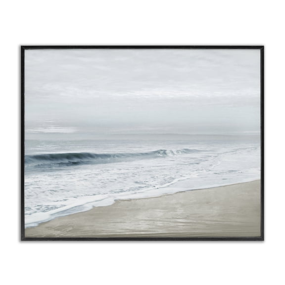 Stupell Industries Morning Bliss Beach Coast Black Framed Giclee Art, design by Natalie Carpentieri, 11 x 14