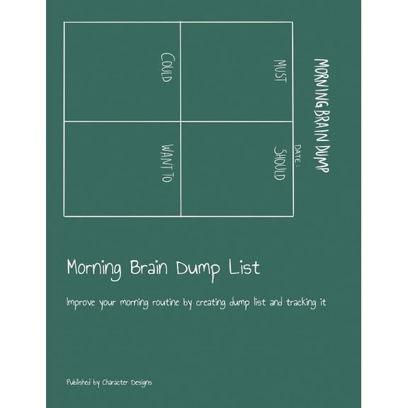 Morning Brain Dump List : Improve your morning routine by creating dump list and tracking it (Paperback)